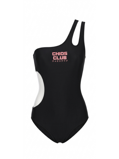 CHIOS CLUB - 單肩連身泳衣 MD2604 黑色